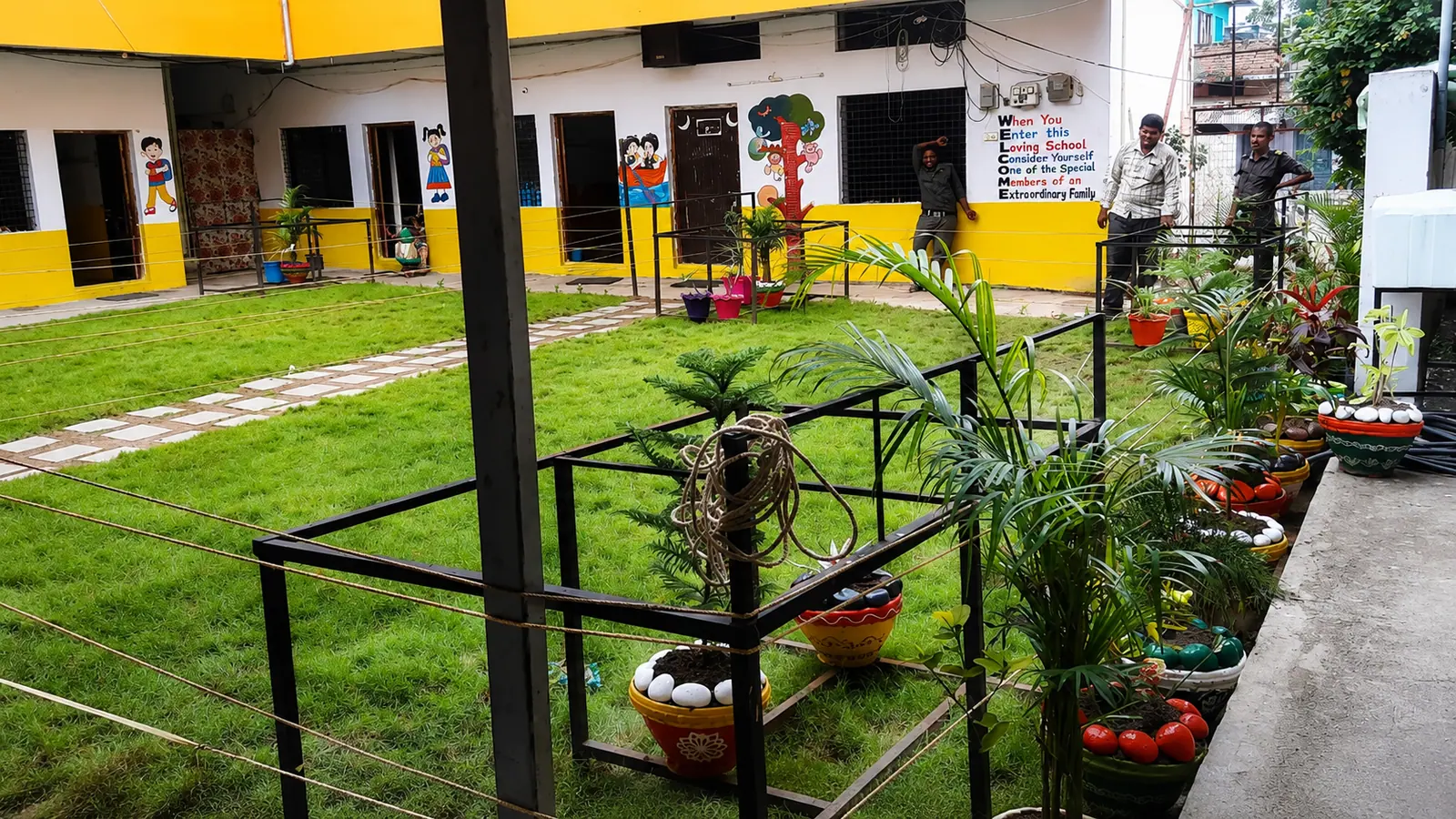 Campus garden area