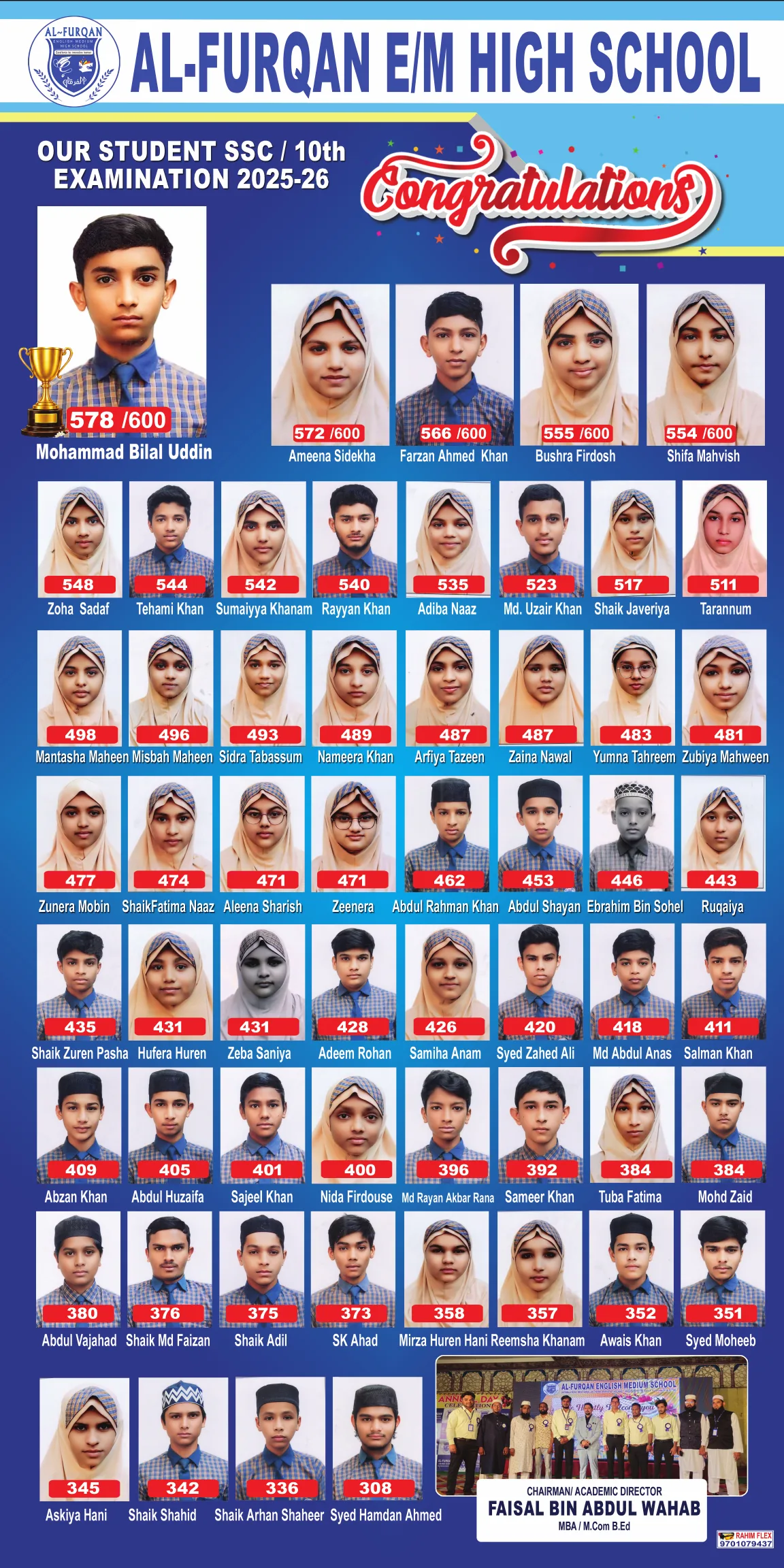 SSC / 10th Examination Result Poster